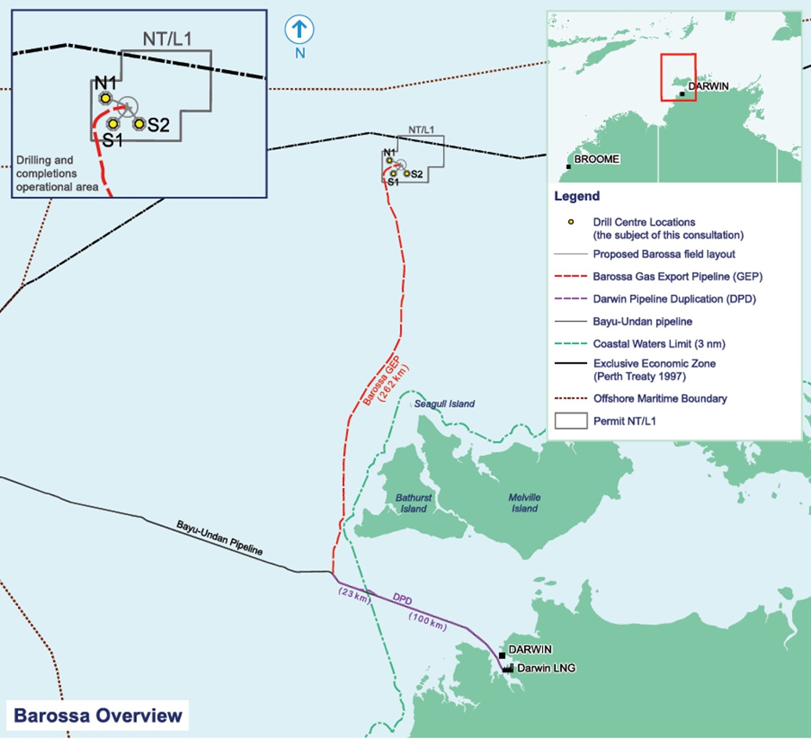 The Barossa Gas Project.