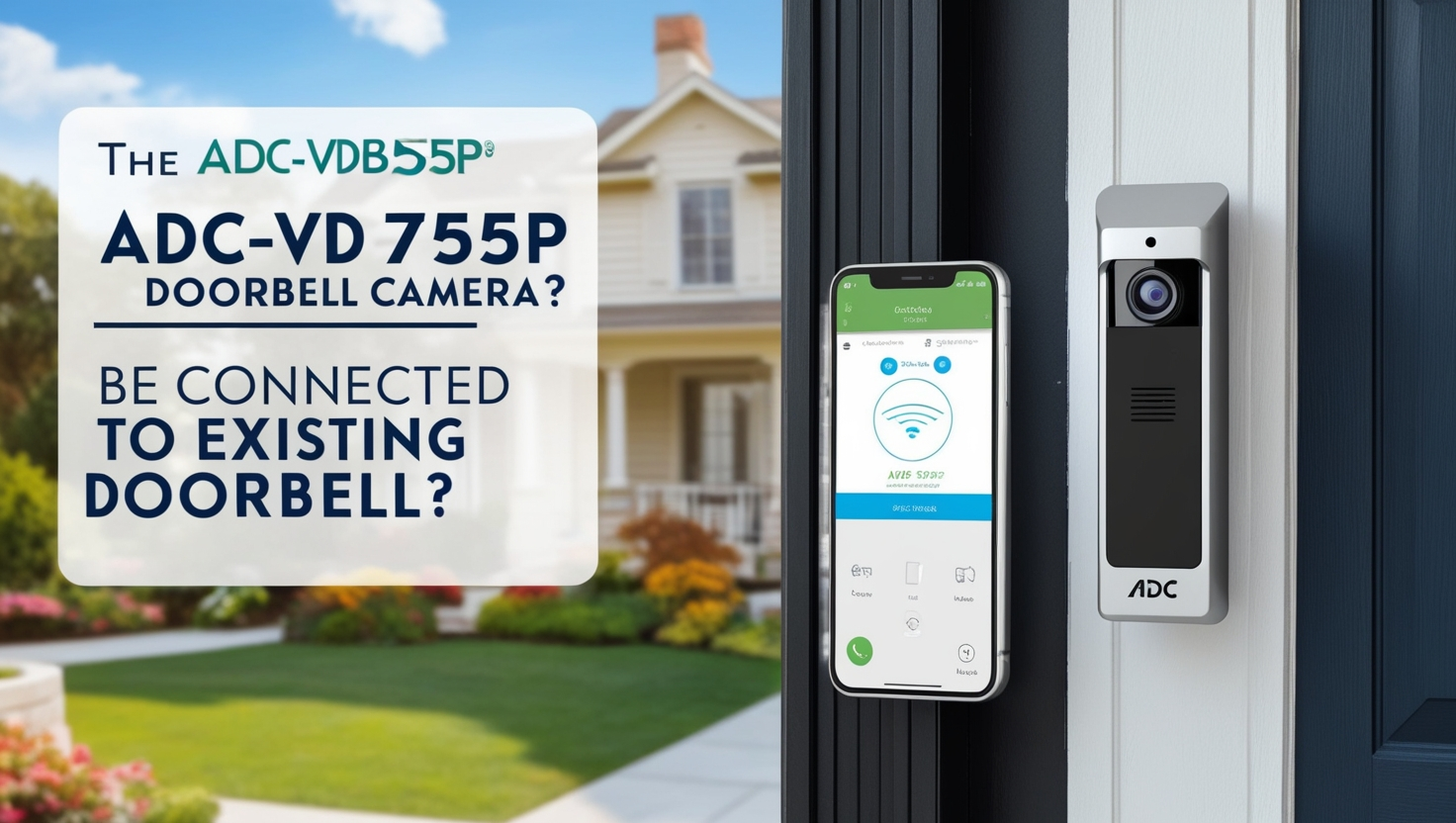 Can ADC-VDB755P Be Connected to Existing Doorbell