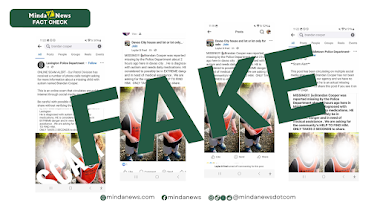 FACT CHECK | There is no missing foreign child in Davao City