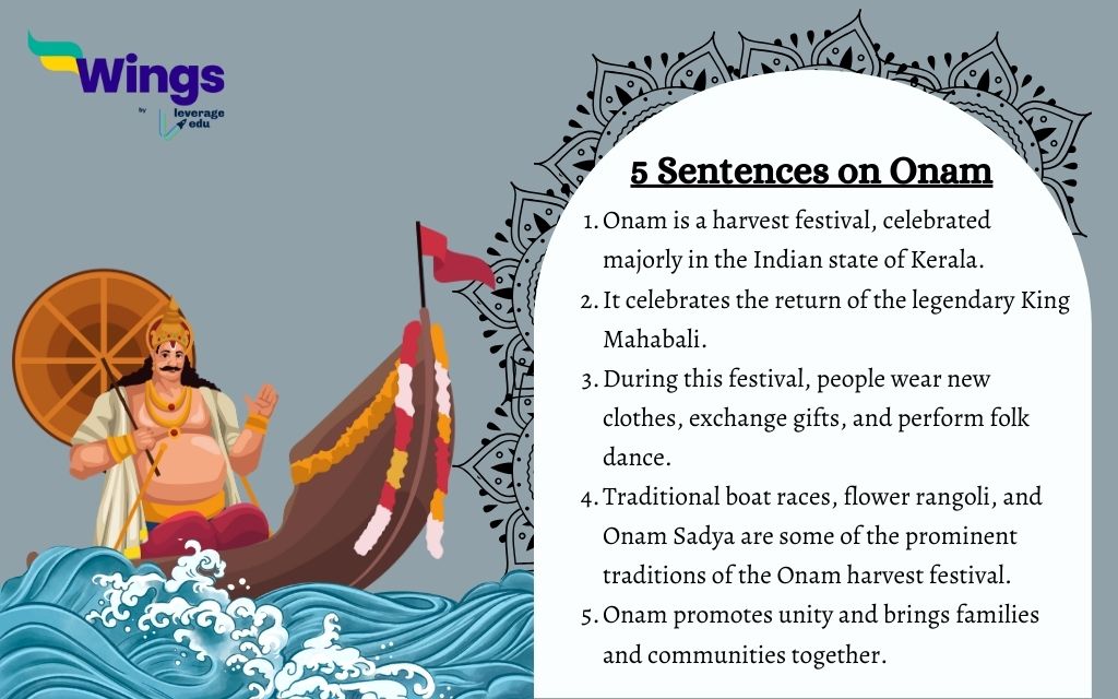 5 Sentences and Lines About Onam for Class 4, 5, 6, and 7
