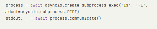 Subprocesses