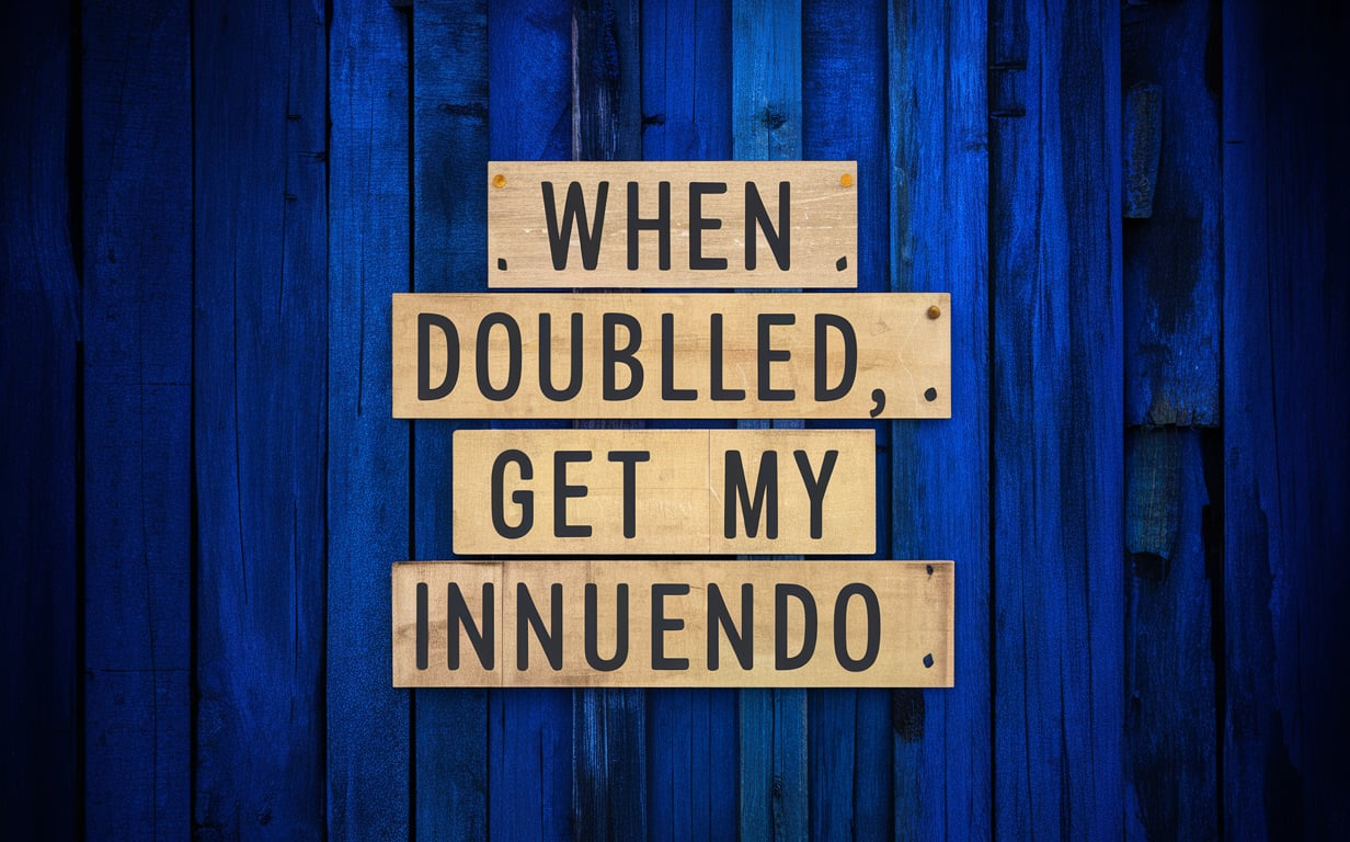 When Doubled Get My Innuendo