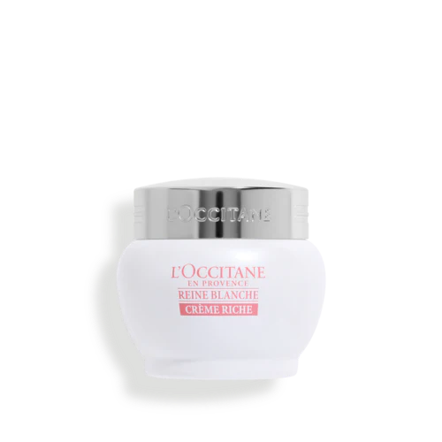 reine blanche rich cream moisturizer from loccitane