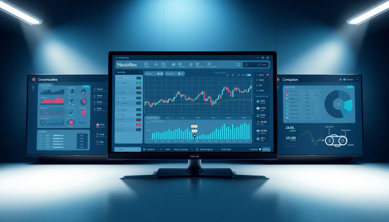 NexioRex Handelsplattform Navigation