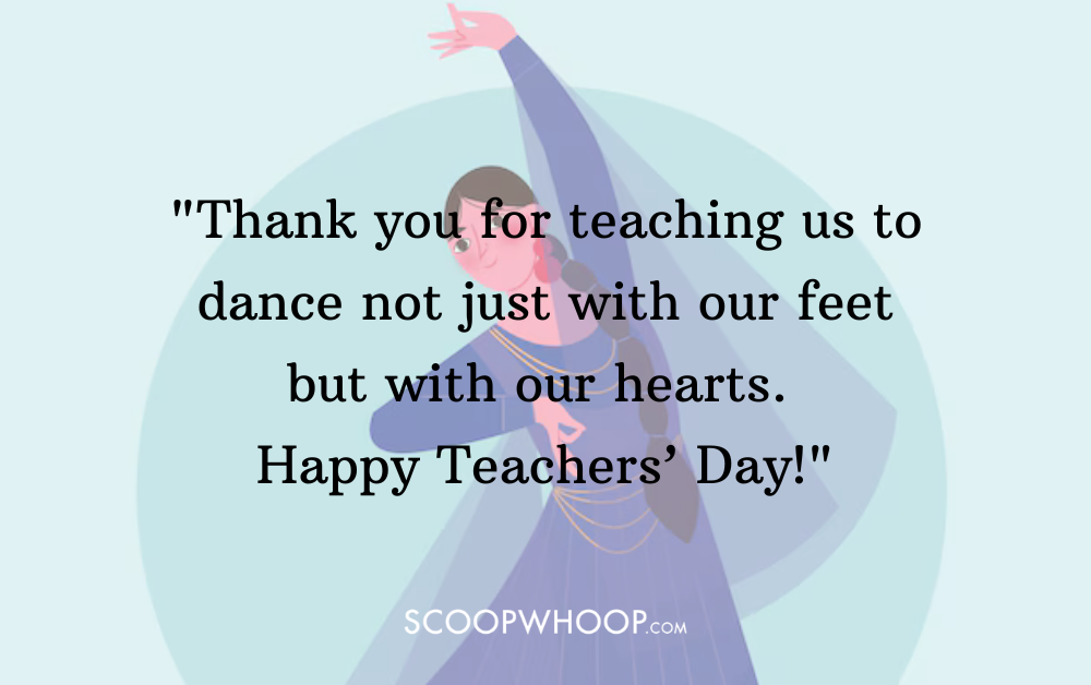 dance teachers day wishes