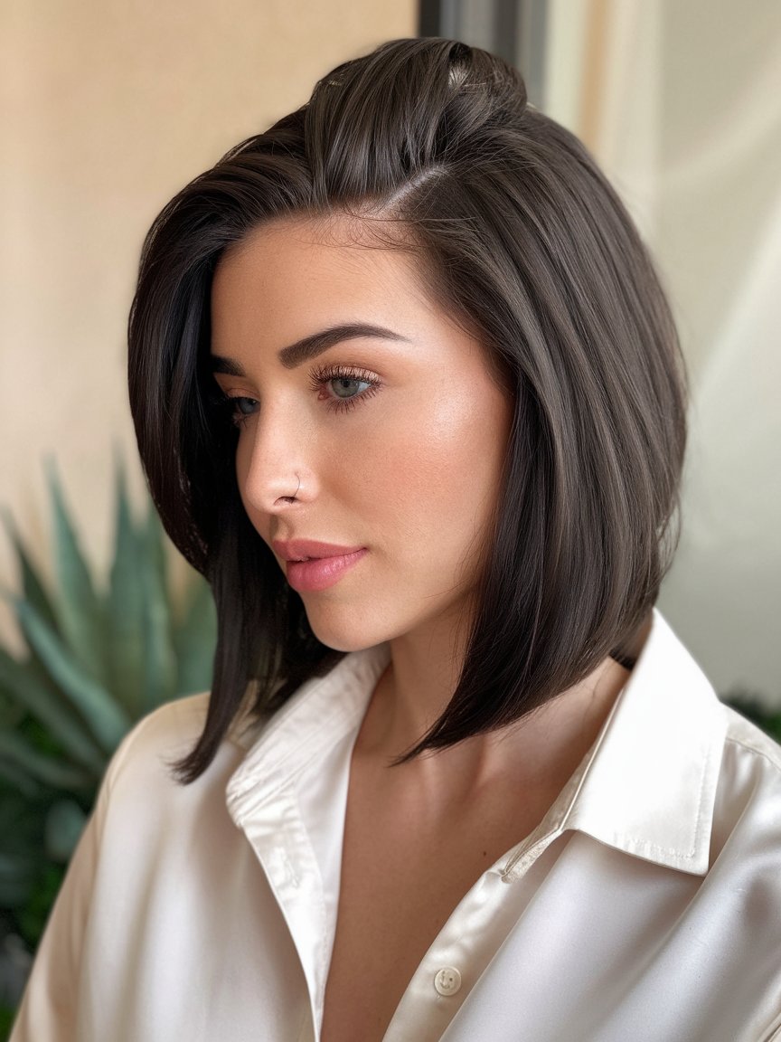 82. Sleek Modern Bob with Root Lift