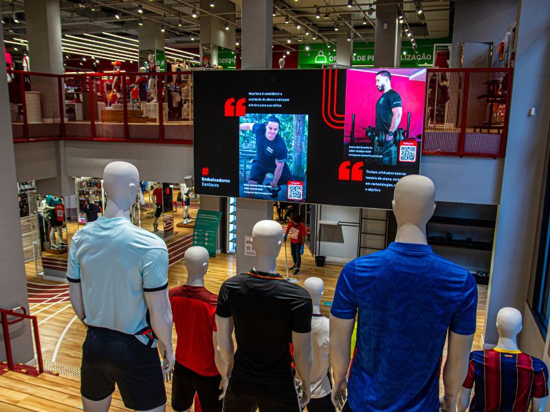 painel eletrônico para propaganda personalização