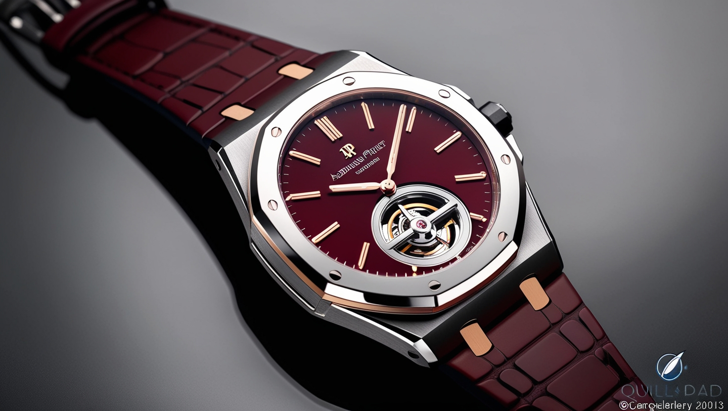 Audemars Piguet Royal Oak Flying Tourbillon Burgundy Replica