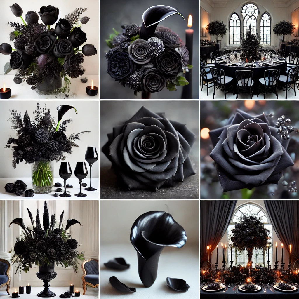 Black Flowers