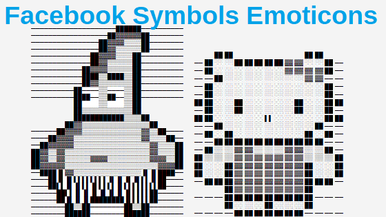 Émoticônes de symboles Facebook