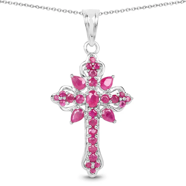 10 New Celebrity-Inspired Cross Pendant Gemstone Necklaces You’ll Love - Fine Color Jewels
