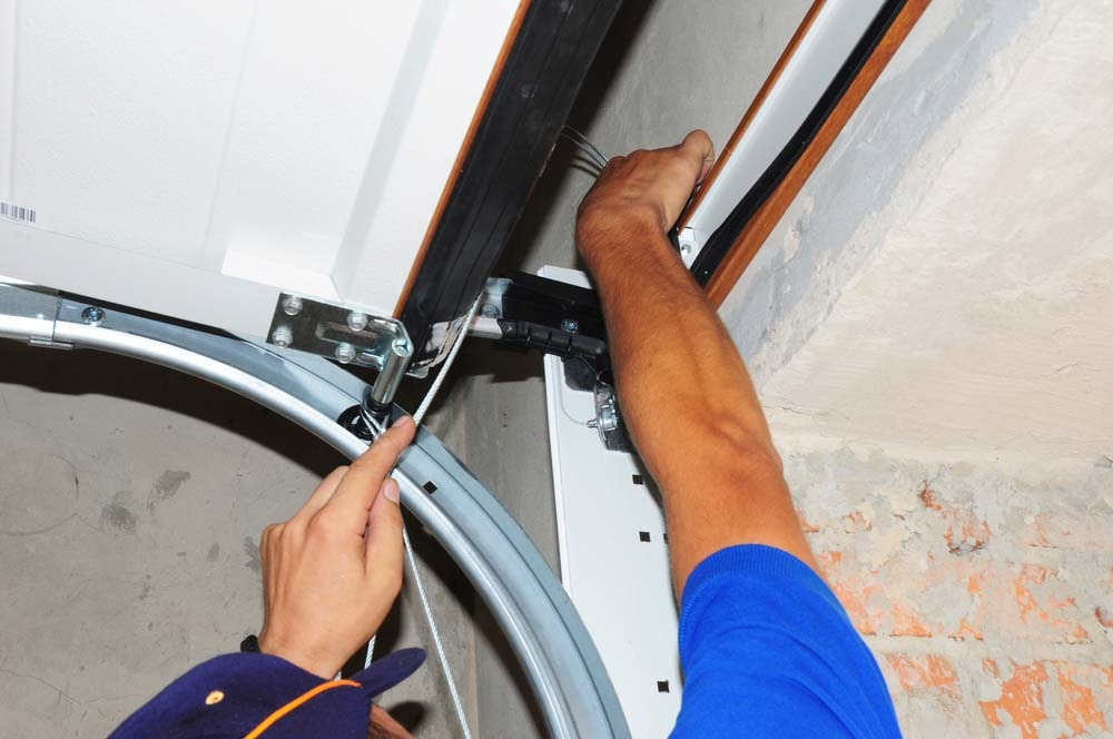 garage door off track