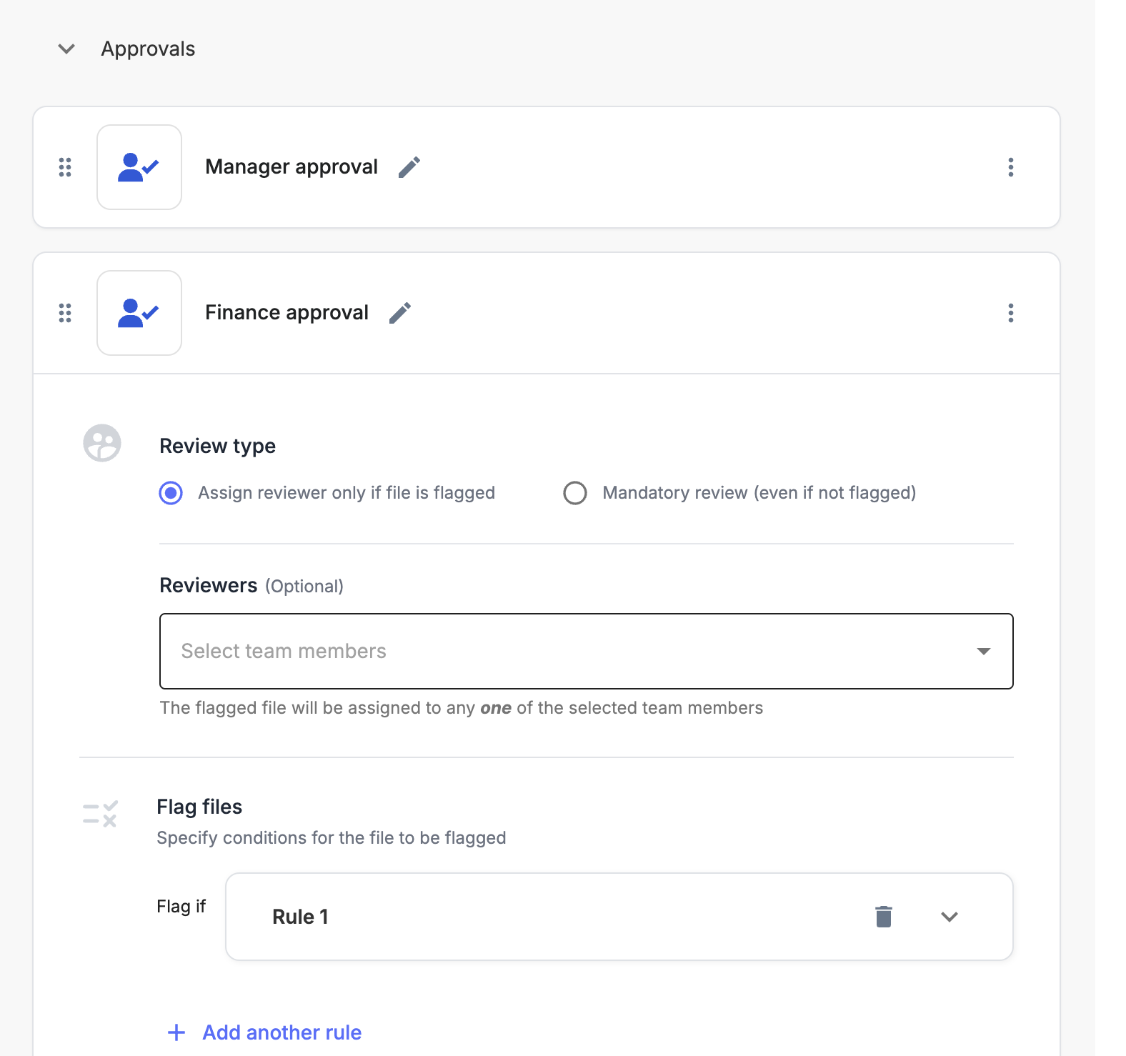 Setting up rule-based approval workflows - Nanonets