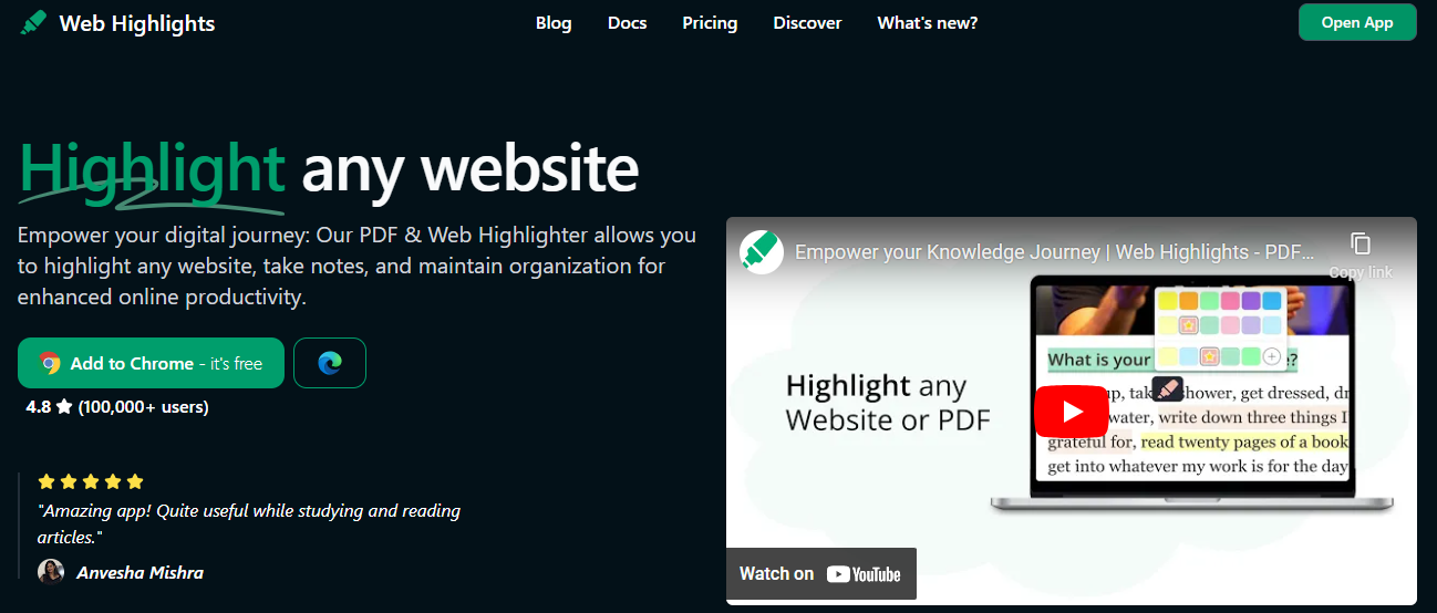 Web Highlights