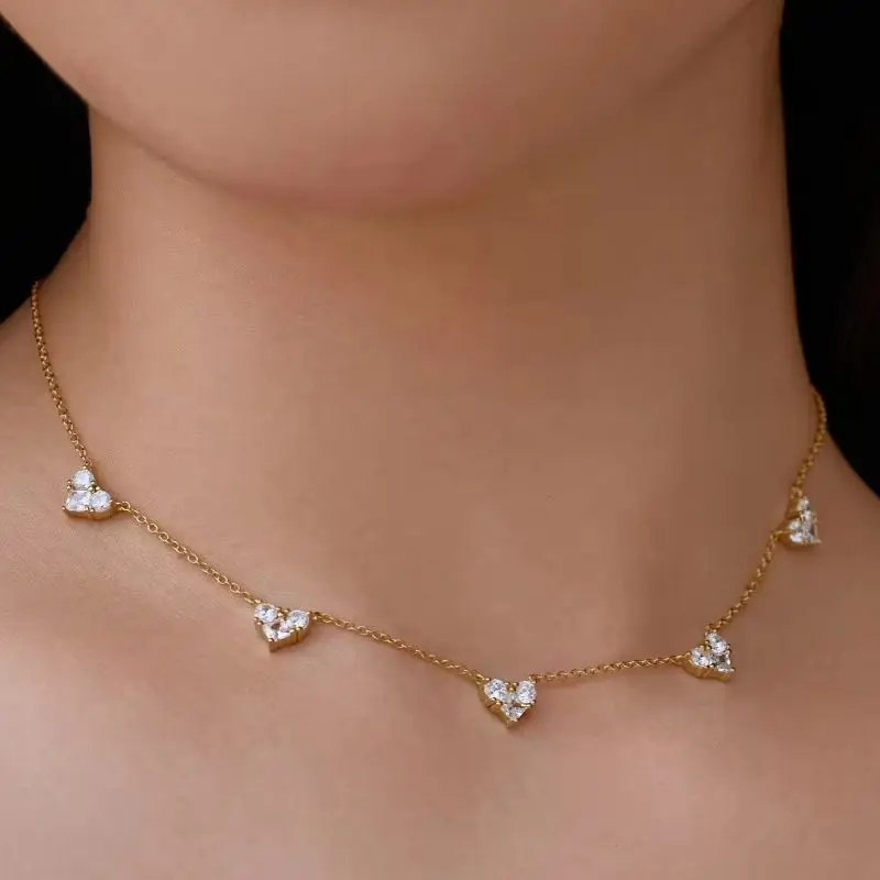 diamond heart necklace