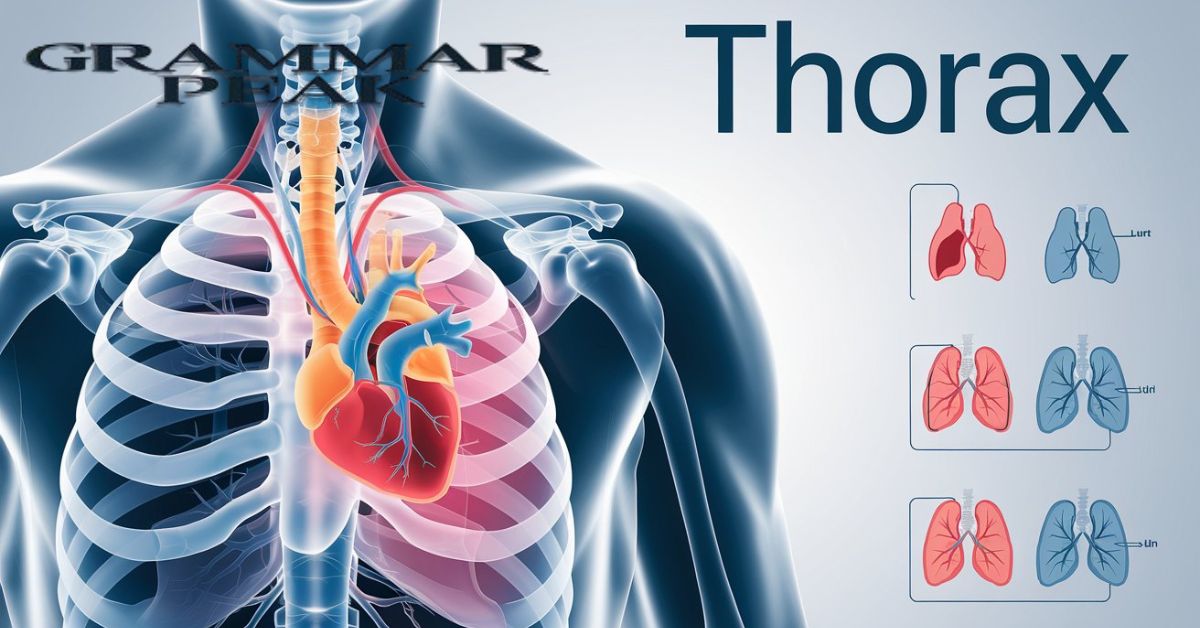 Examples in Context for Both Singular and Plural of Thorax