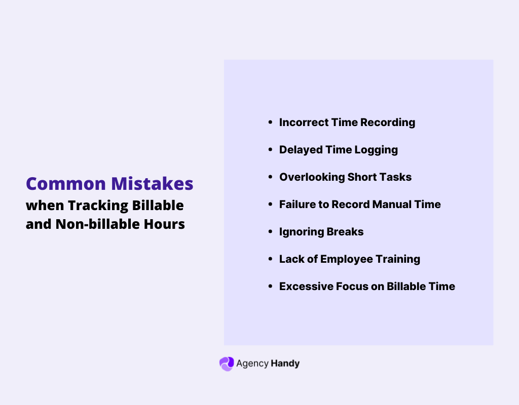 Common Mistakes When Tracking Billable and Non-billable Hours