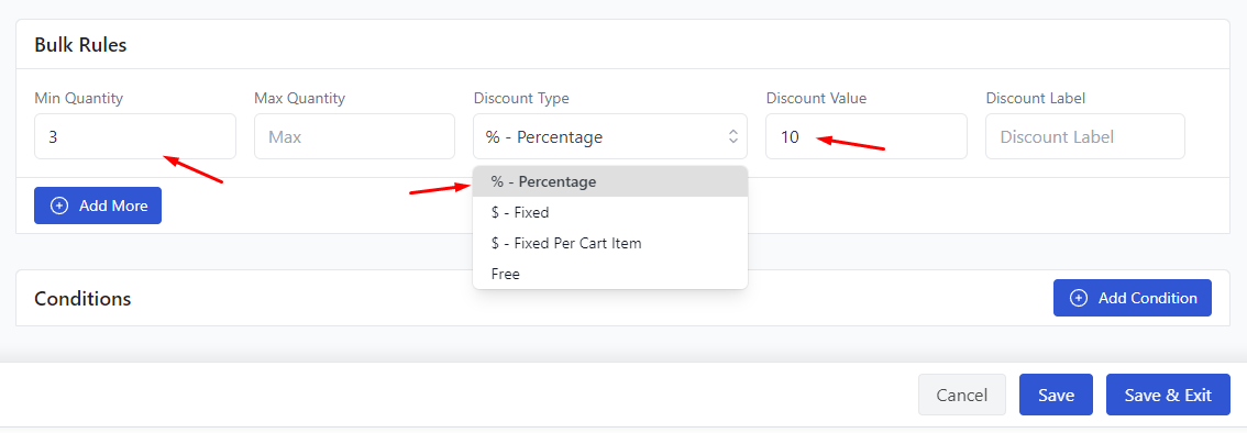 set WooCommerce quantity discounts