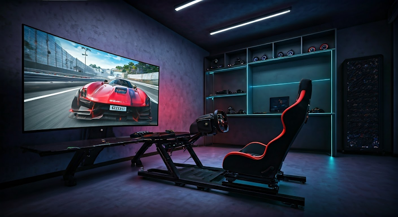 Entry-level racing simulator setup