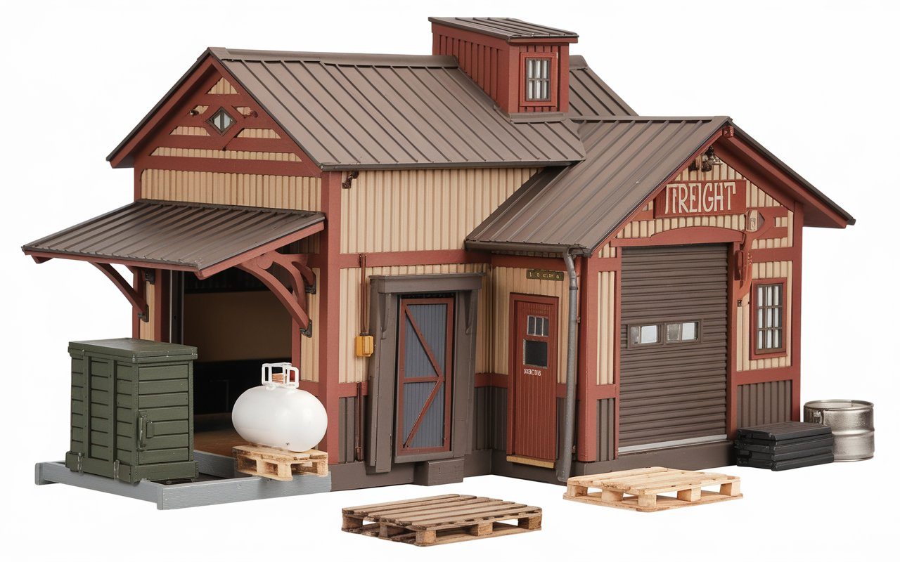 Gloor Craft Models Kit 410 Freight House HO Scale