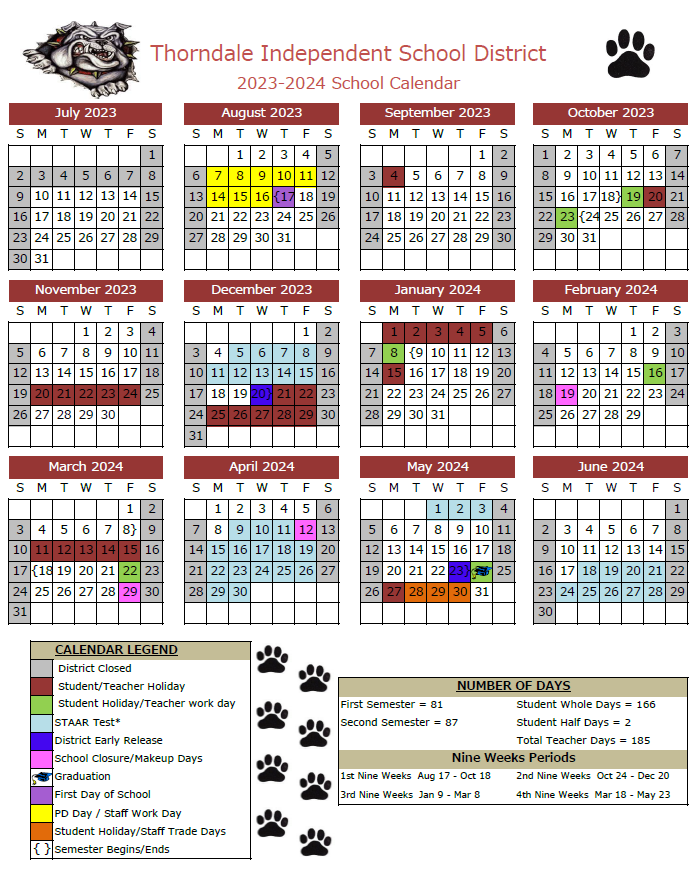 District Calendar 