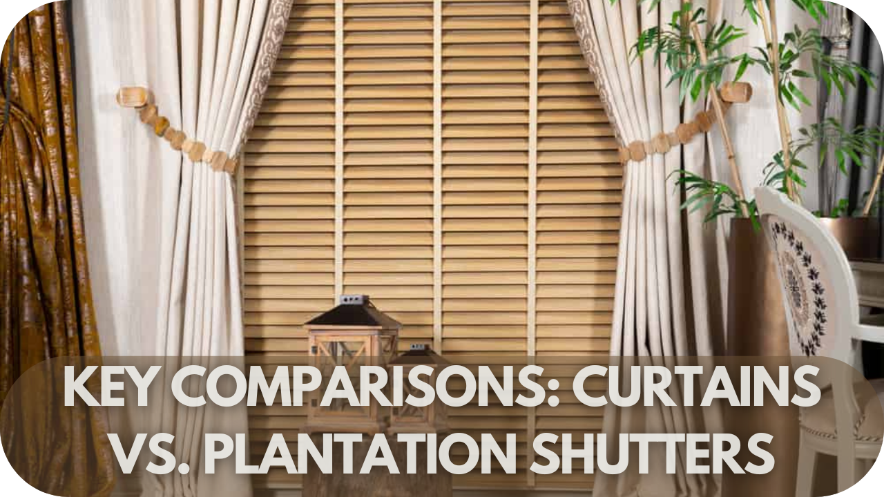 Comparison of curtains and plantation shutters