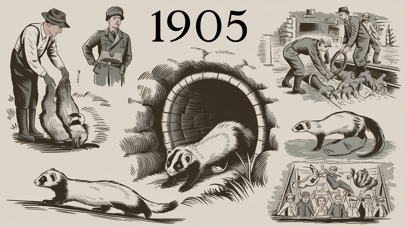 what jobs did ferrets have in 1905	