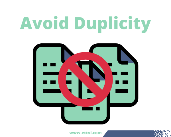 Avoid_Duplicity