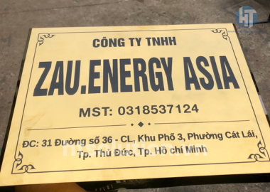 bảng hiệu inox