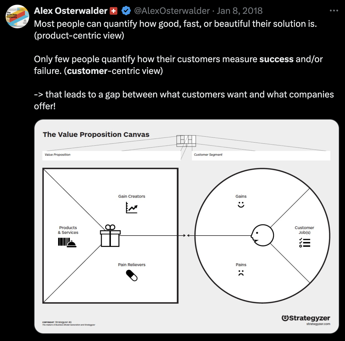 Customer centric view vs. product centric view