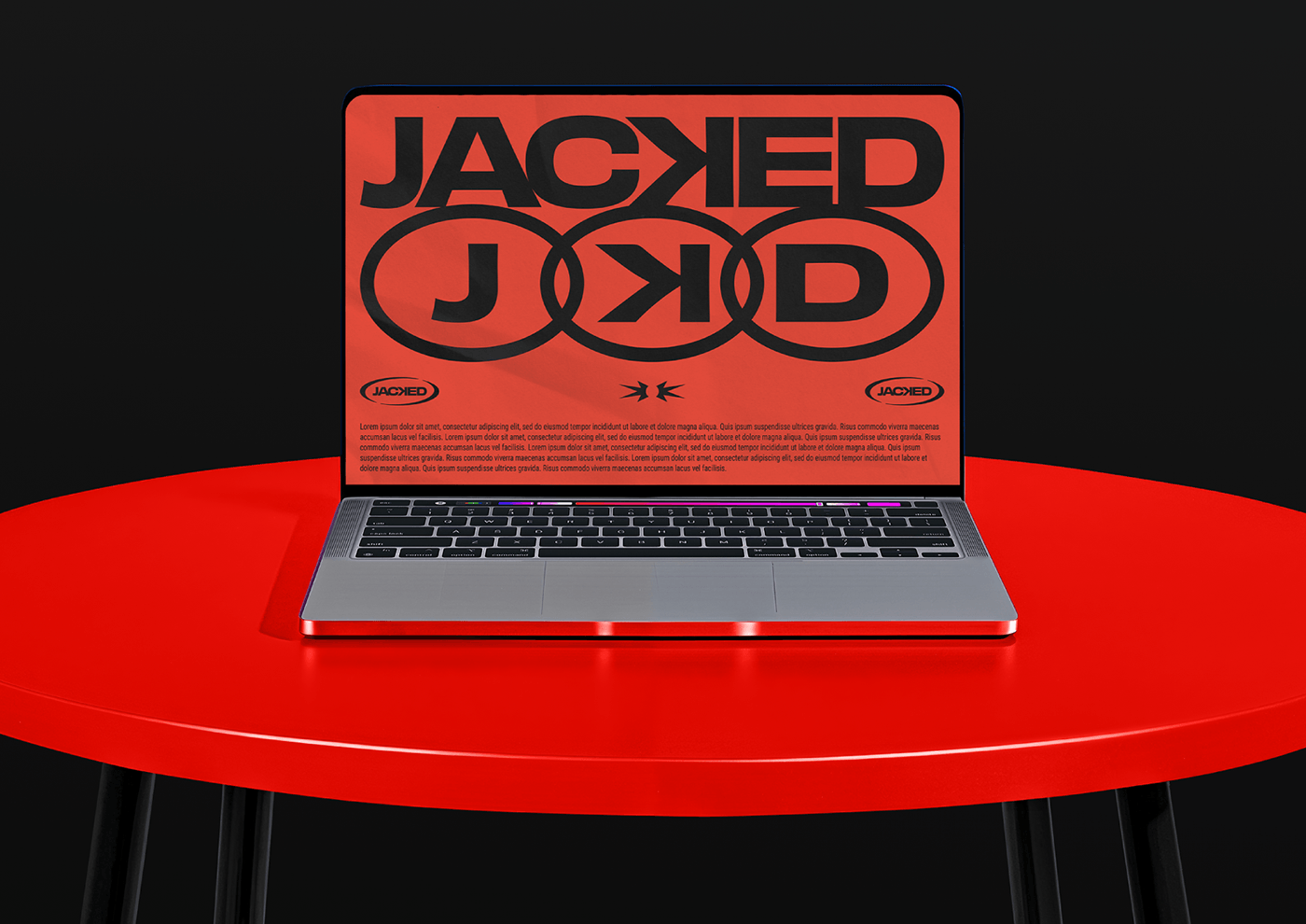 Image from the Jacked Original: Branding and Visual Identity for a Fitness Brand article on Abduzeedo