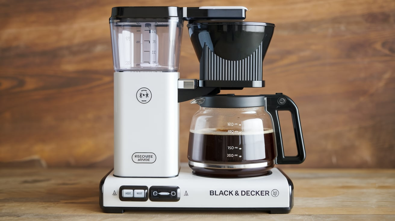 Black Decker 12 Cup Coffee Maker CM0916W Specs