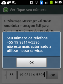 BANIDO do ZAP - Numero banido do WhatsApp