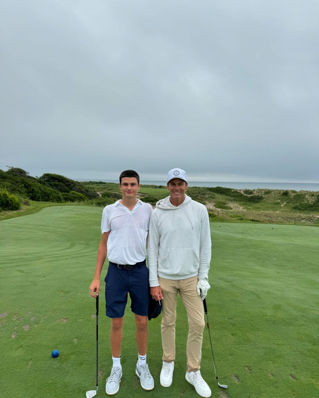 Jack Moynahan and Tom Brady playing golf, posted on August 22, 2024 | Source: Instagram.com/tombrady