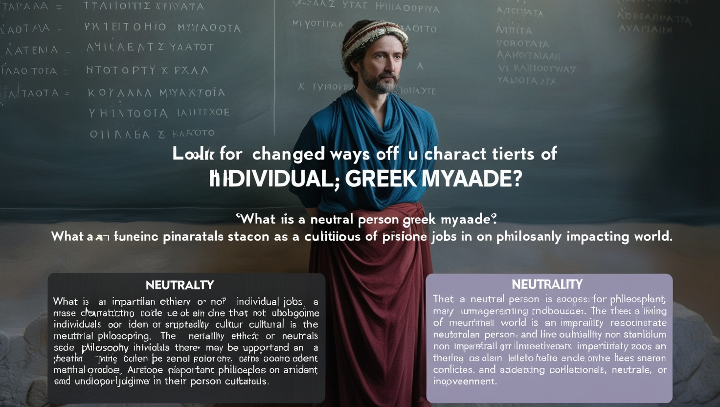 What is a Neutral Person Greek Myaade