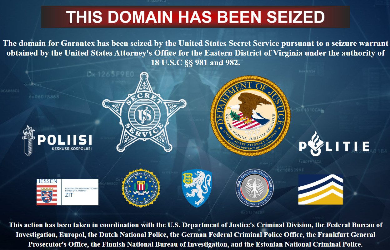 US seizes the website of Russian crypto exchange Garantex