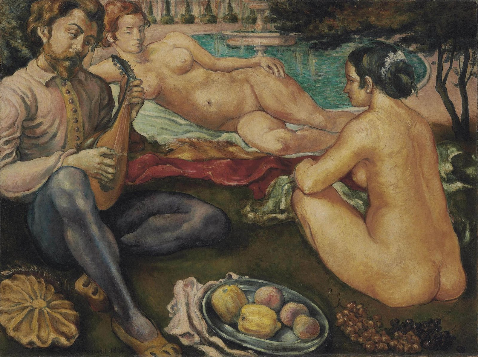 Cour d’Amour by Émile Bernard