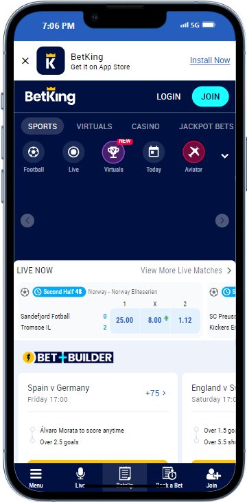 BetKing mobile betting