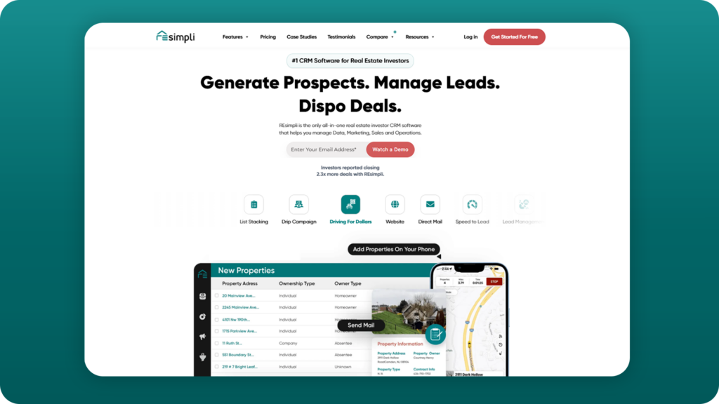 REsimpli wholesale real estate software