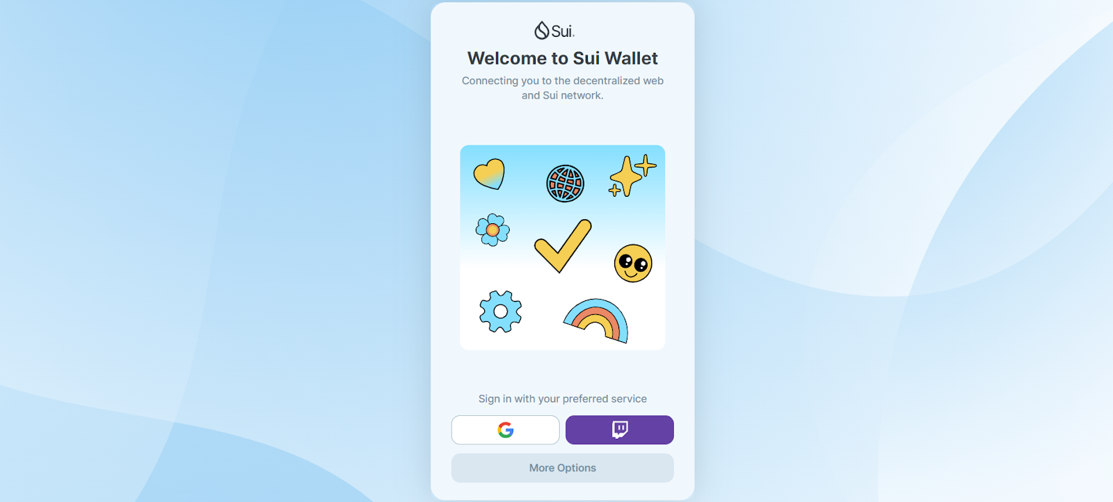 Setting up account wallet