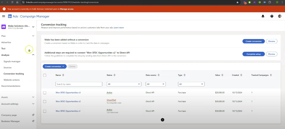 LinkedIn Ads Campaign Manager-axiabits