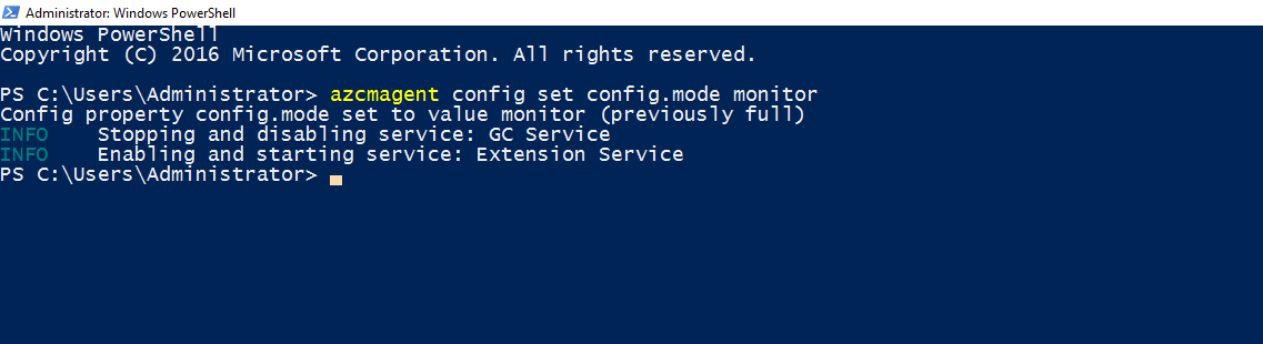 Configure Azure Arc agent extensions in Windows