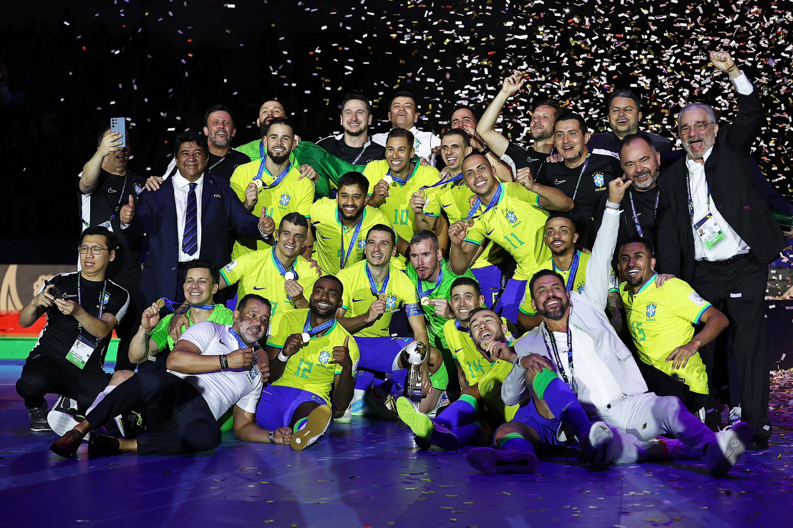 Brasil campeão da Copa do Mundo de Futsal