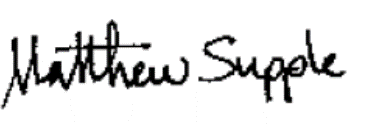 Matthew Supple signature