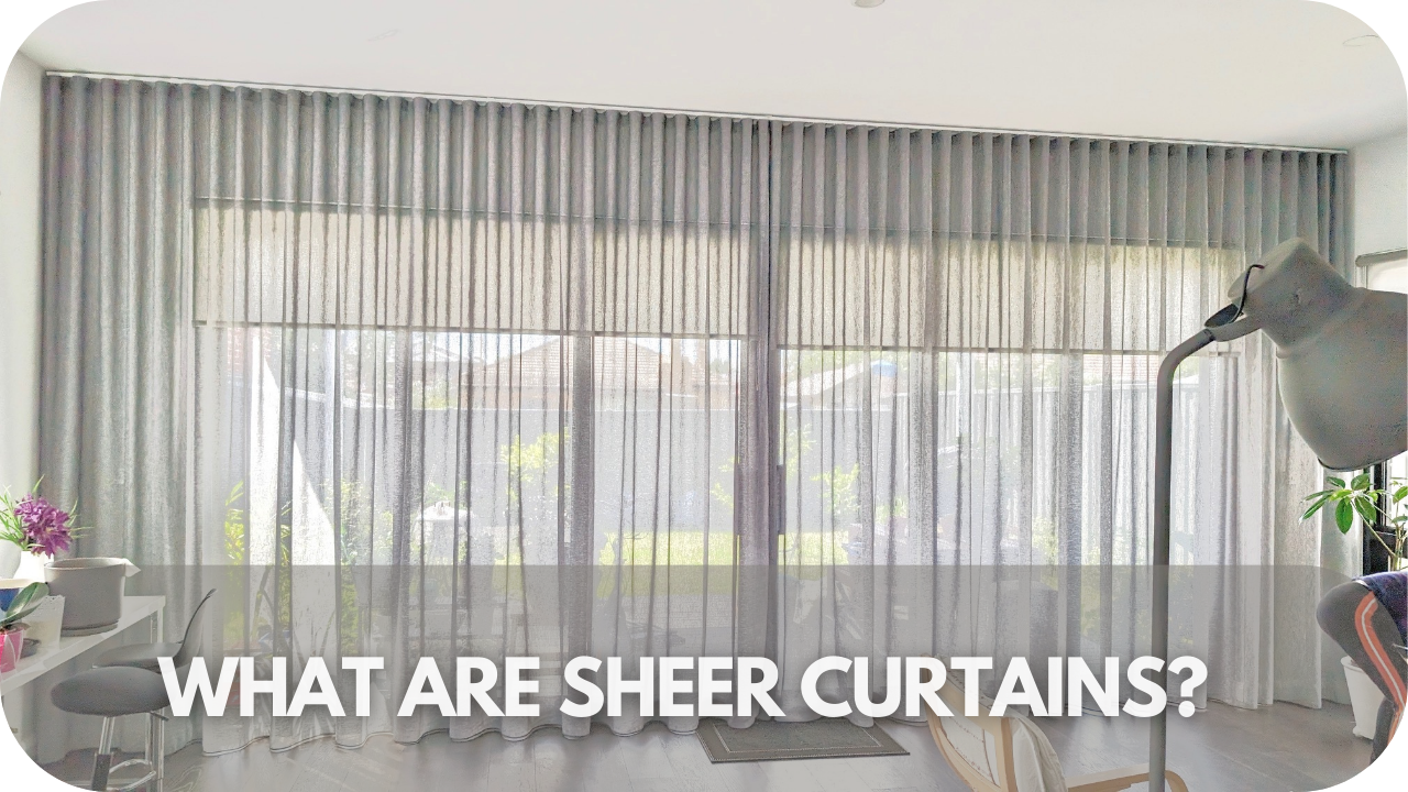 Description of sheer curtains and their airy, translucent design