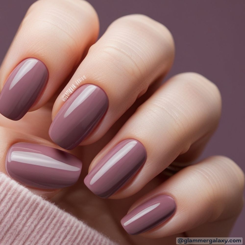 Winter Nail Ideas having Classic Mauve Nails