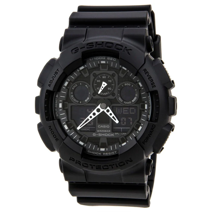 Casio GA100-1A1 Men's G-Shock Black resin Strap Watch