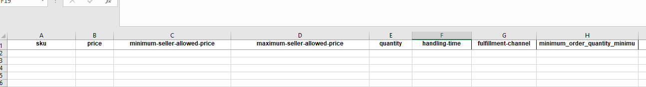 amazon update price and quantity spreadsheet