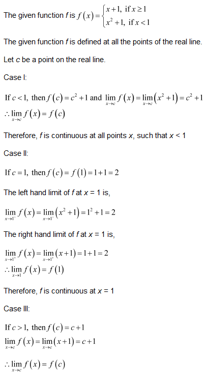 chapter 5-Continuity & Differentiability Exercise 5.1