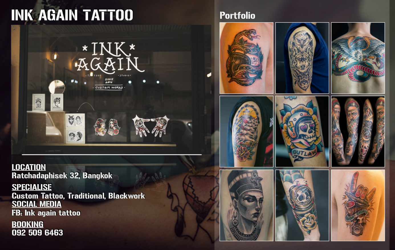 ร้านสัก INK AGAIN